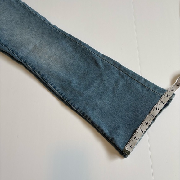 Only Women's light Blue Jeans with flair, copper hardware, size 26 - Picture 10 of 10